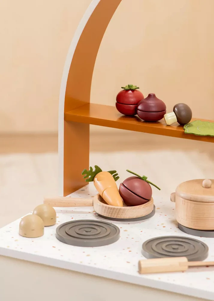 Coco Village Wooden Vegetables playset Basket - Image 2