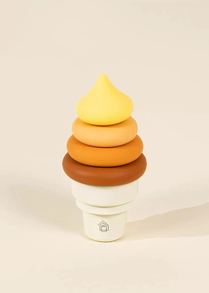 Coco Village 3 Sets of Silicone Stackable IceCream Cones 18 pcs Cream - Image 18