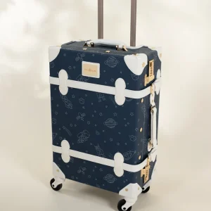 Coco Village Vegan Leather Carry On Suitcase Space Tray