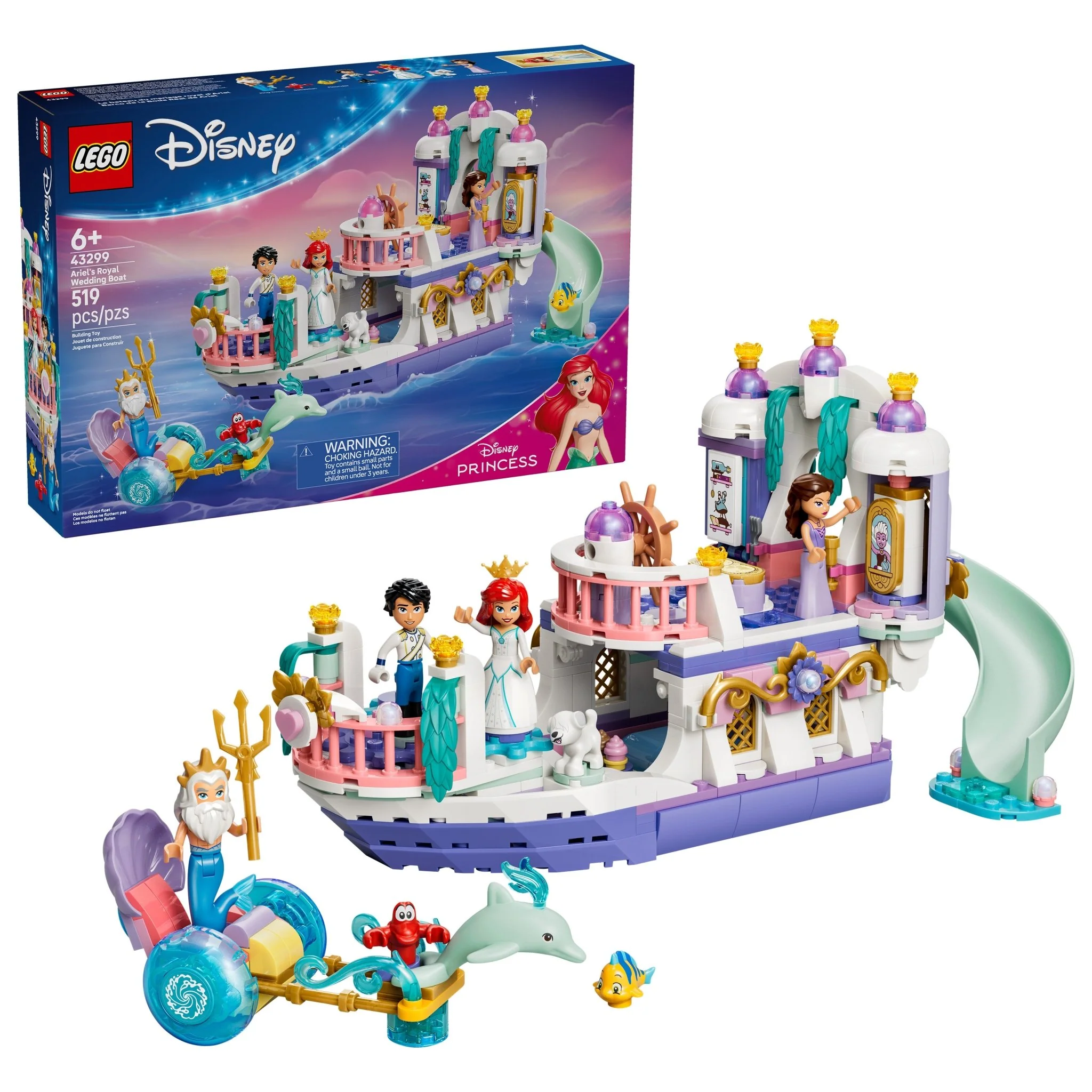 LEGO® Disney Princess Ariel’s Royal Wedding Boat 43299 Toy