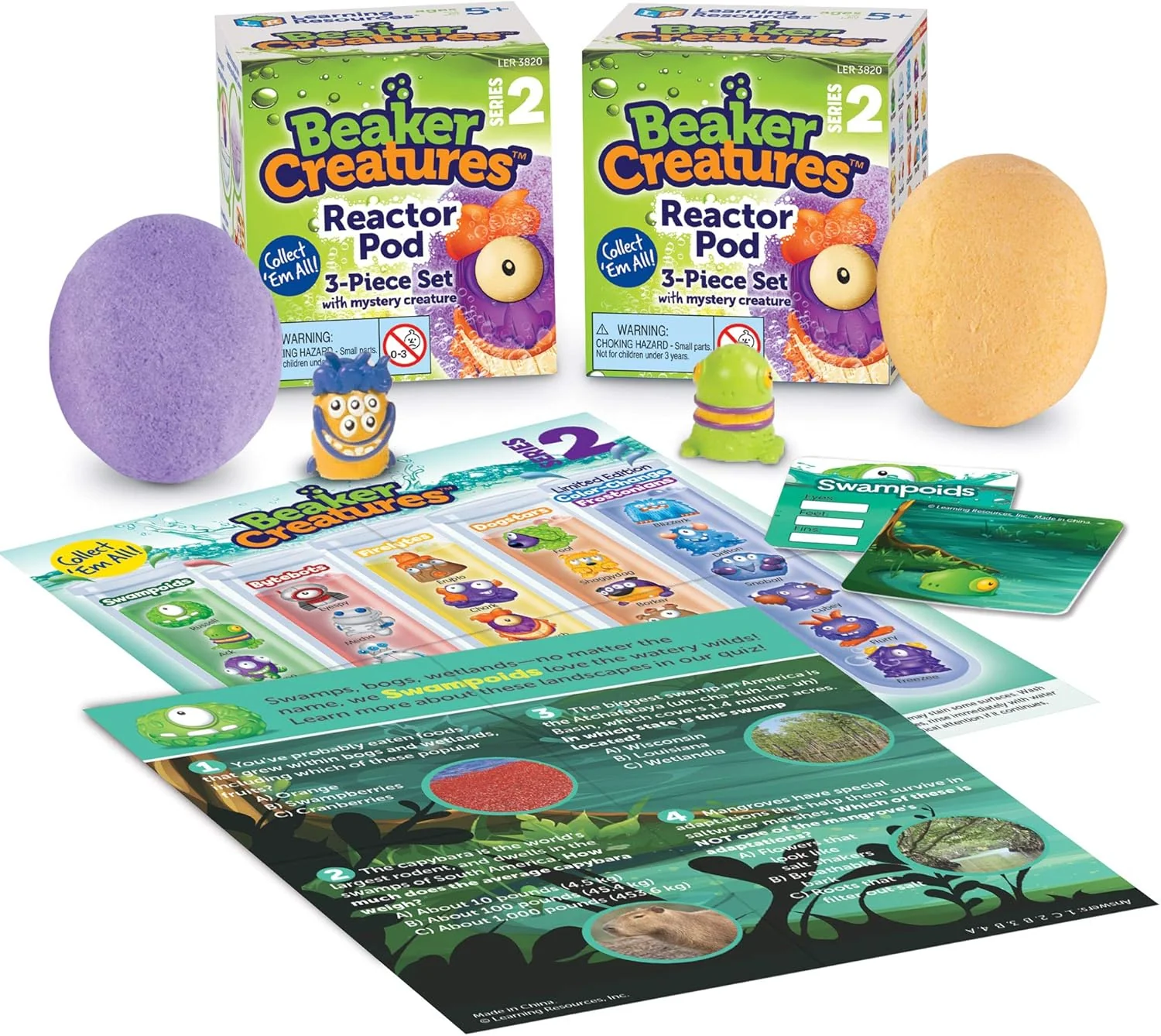 Learning Resources Beaker Creatures® Reactor Pod 2Pk Series 2 Poster