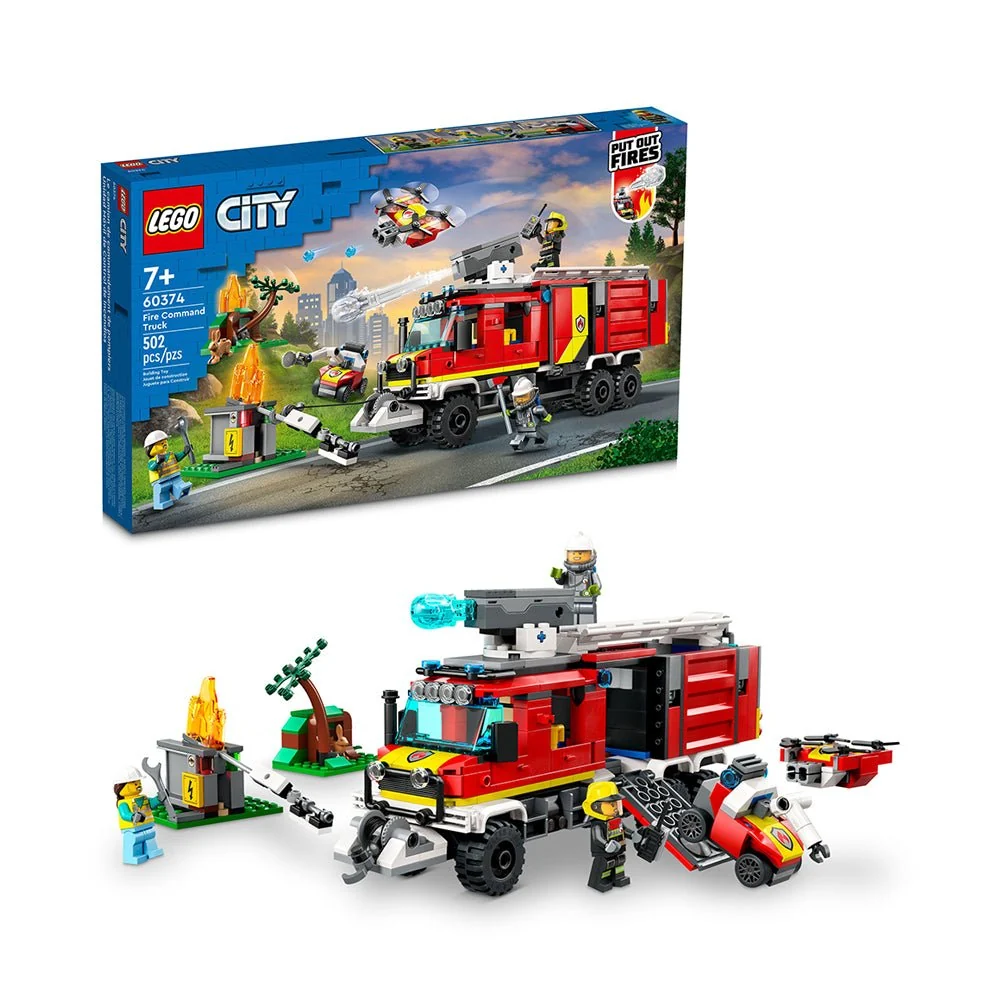 LEGO® City Fire Command Truck Toy - Image 3