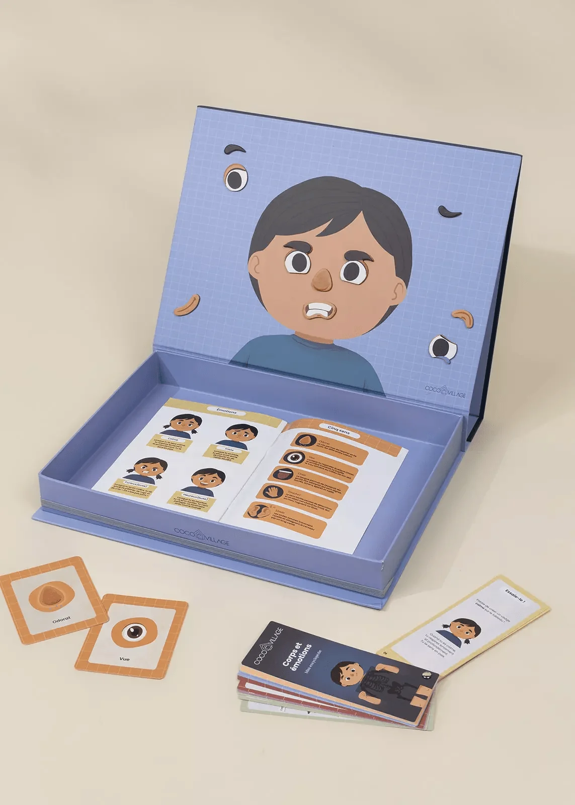 Coco Village Interactive & Magnetic Encyclopedia – Body & Emotions (English Version) Toy - Image 3