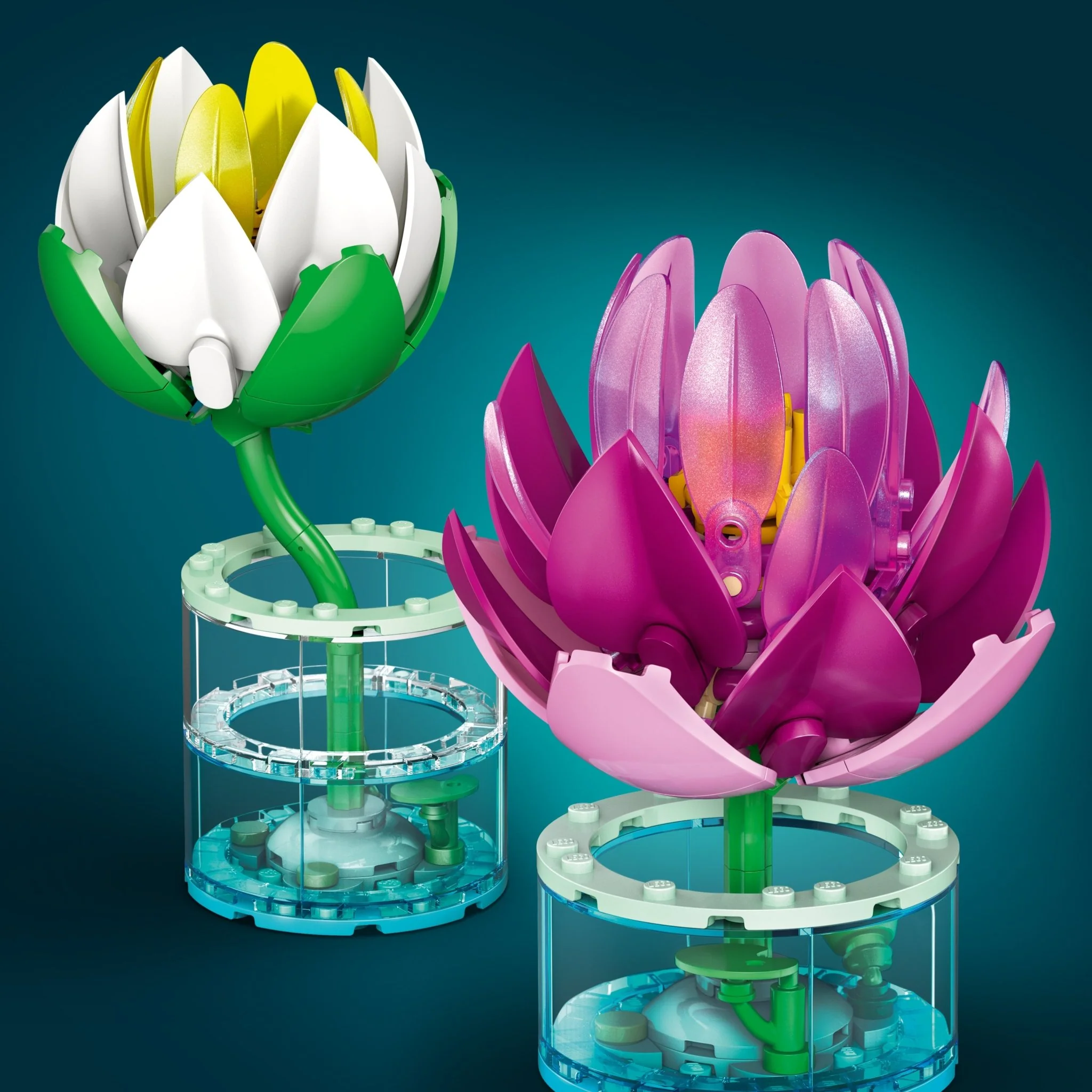 LEGO® Botanicals Water Lilies Building Toy 11511 Vase - Image 5